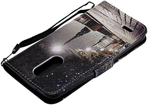 Caso Yiizy LG K8, City View Style Premium Couro Carteira Tampa do telefone para LG K8 Com slots de cartas de kickstand