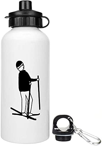 Azeeda 400ml 'esquiador' garrafa de água / bebida reutilizável