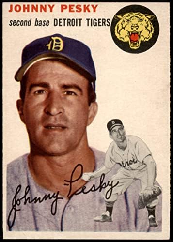1954 Topps 63 Johnny Pesky Detroit Tigers Ex/Mt Tigers