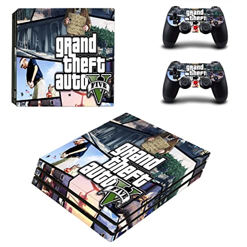 Para PS5 Disc - Game GTA GTA Roubo e Auto PS4 ou PS5 Skin Skinper para PlayStation 4 ou 5 Console e Controladores Decalque