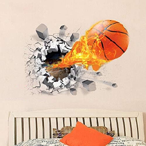 Adesivos de parede de basquete 3d supZone.