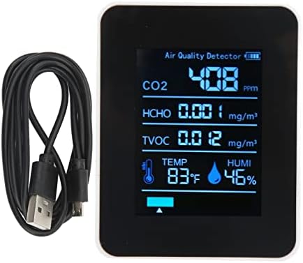 Testador de CO2, 5 em 1 Monitor de qualidade do ar para ginásio