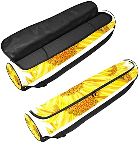 Ratgdn Yoga Mat Bag, girassóis e joaninhas exercícios de ioga transportadora de tape