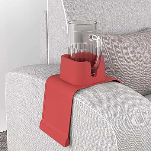 Vodvob Couch Cup Solder, Sofá Anti-Sarapina Silicone Silicone, adequada para poltronas reclináveis ​​de sofá, vermelho