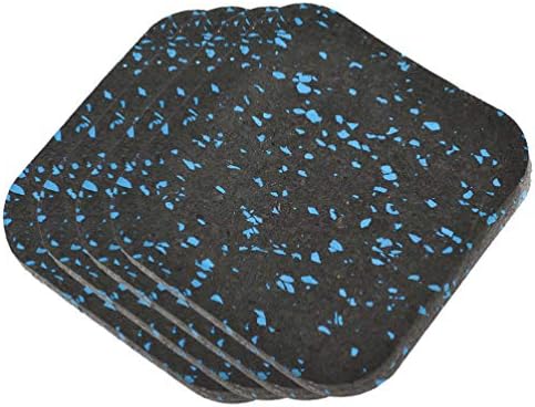 Besportble Cushion 4pcs Tapa de esteira Equipamento de esteira Mat tapete antivibração tapetes de borracha tapete para