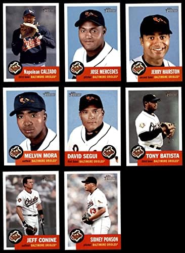 2002 Topps Heritage Baltimore Orioles quase completos do Baltimore Orioles nm/mt orrioles