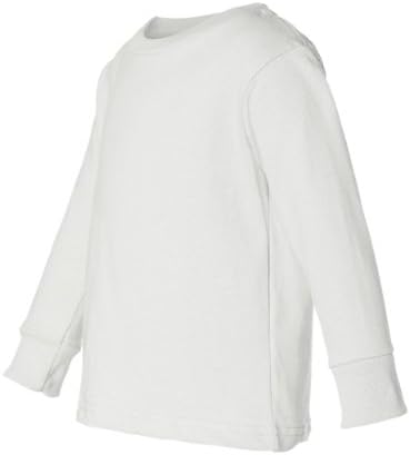 Skins de coelho 5,5 oz. Camiseta de manga longa de camisa branca, 3t