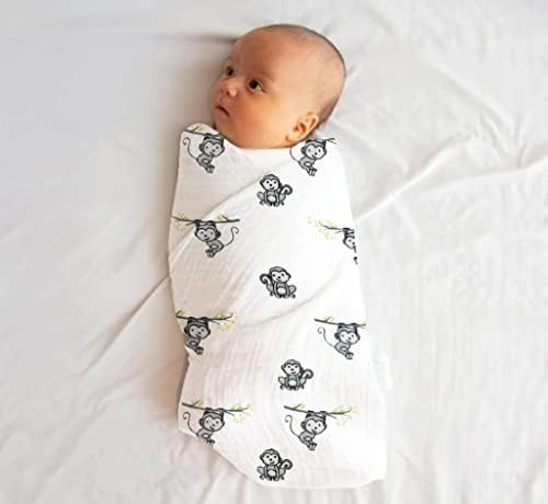 Cobertores de molduras de algodão de musselina para recém-nascidos- macio, aconchegante e durável- faça o sono do seu bebê mais