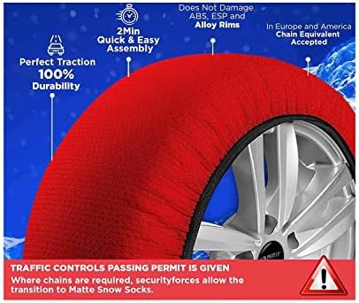 Meias de neve de pneus de carro premium para série de neve têxteis da série Extrapro de inverno para Toyota Tacoma