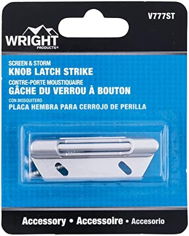 Wright Products V7777STWH Substituição Knob Latch Strike, White