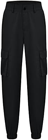Calças de limpeza de tamanho grande para mulheres 4x Women Cargo Pants Casual Cintura Alta Cídhar