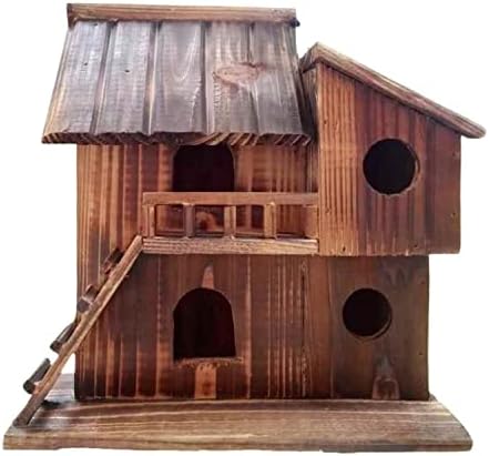 Hummingbird House - House Wood Bird Nest Outdoor impermeável a água quente Casa de pássaro Parrot Caixa de criação de pássaro