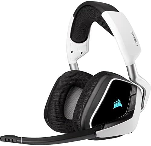 Corsair Gaming Void RGB Elite Wireless Premium Gaming Headset com 7,1 som surround, branco