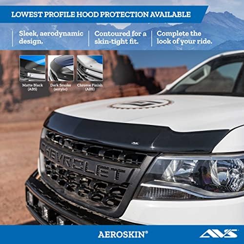 Auto Ventshade [AVS] Aeroskin Hood Protetor | 2019 - 2023 RAM 2500/3500, baixo perfil/flush - Chrome | 622189