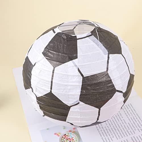 Toyvian Football Paper Lantern, Futebol Favors Lantern for Kids Japanese Decorações Japaneses Lanternas de Papel de Futebol