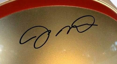 Joe Montana 49ers assinou FS no campo Autentic Helmet Helmet Mint Auto Uda CoA - Capacetes NFL autografados