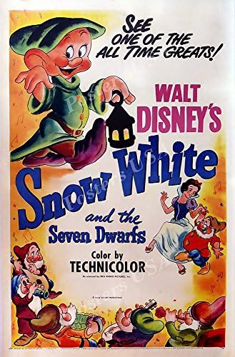 Poster EUA - clássicos da Disney Branca de neve e os sete anãs Technicolor Poster Glossy acabamento - Tecn025)