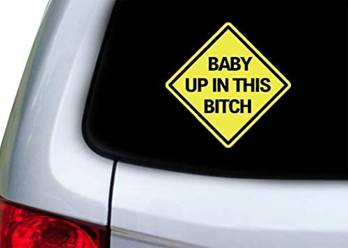 Rogue River Tactical 2x Baby Up neste adesivo de vadia Funny Auto Decal de canto de segurança de veículos para veículos