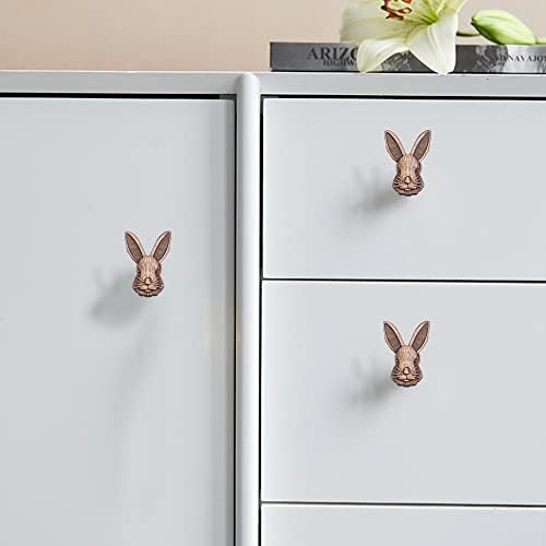 Puxado de gaveta de coelho puxadores para crianças do quarto de desenho animado puxa o berçário da sala de animais para crianças