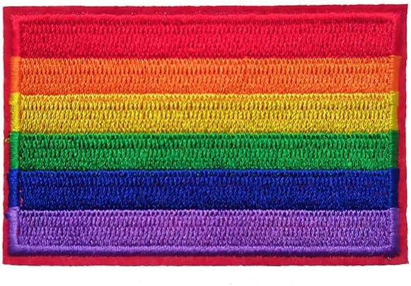 Kloriz Rainbow Bandle Patch LGBT Ferro bordado em costura em apliques de roupas de remendo acessórios