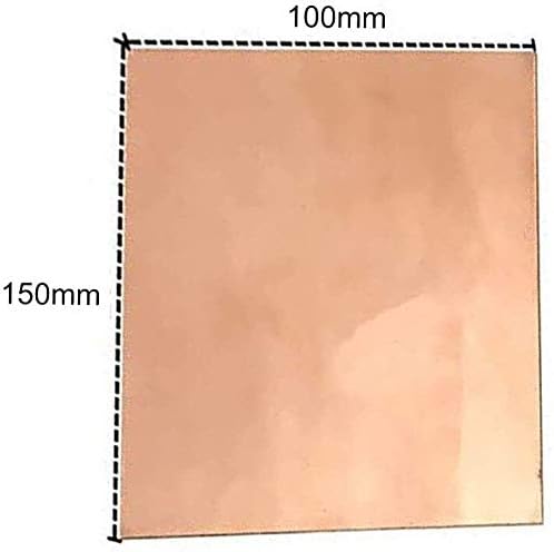 Folha de cobre de placa de latão Haoktsb Jóias de folha de metal de cobre, tornando -se adequado para solda e braz