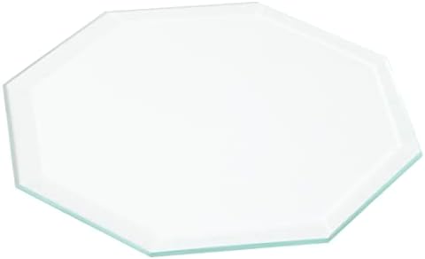 Plymor Octagon 3mm Limpo vidro chanfrado, 4 polegadas x 4 polegadas