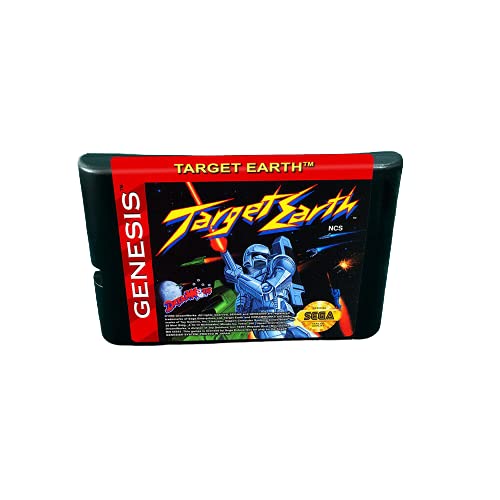 Aditi Target Earth - Cartucho de jogos MD de 16 bits para Megadrive Genesis Console
