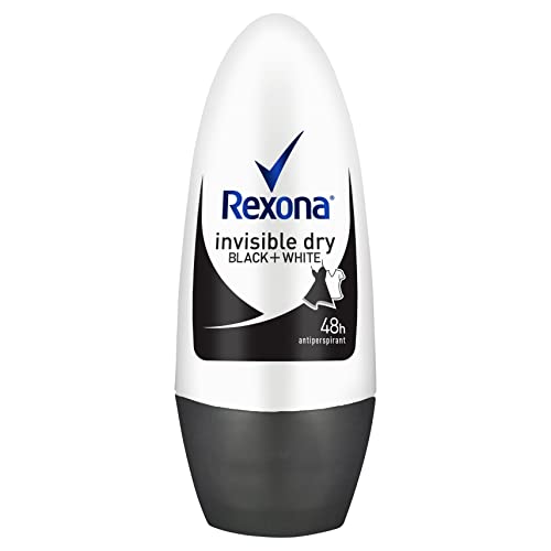 Rexona Women Antiperspirant Roll em desodorante Invisível seco preto+branco 50ml