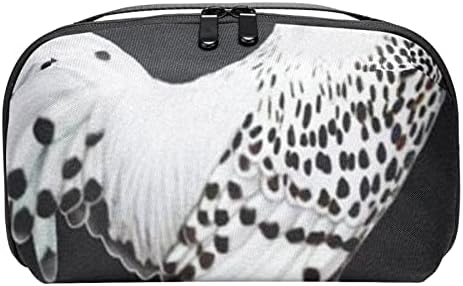 Organizador eletrônico, bolsa de cosméticos, organizador de viagens eletrônicas, bolsa de tecnologia, padrão de preto de frango