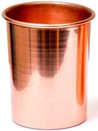 TreeGoart Pure Copper 1 litro garrafa de água com 2 conjunto de presentes de drinques de vidro de cobre