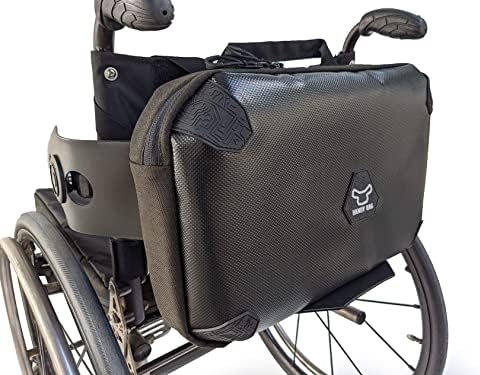 Saco handy saco handy saco preto com slot para laptop para cadeiras de rodas manual
