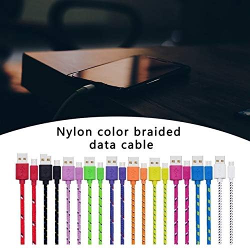 Profectlen-US Nylon colorido Micro USB Cable Data SYNC