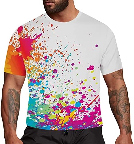 Camisetas de ginástica de verão Men camisas dos homens unissex 3D camisetas impressas para adultos de manga curta