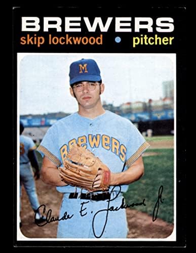 1971 Topps 433 Skip Lockwood Milwaukee Brewers Dean's Cards 5 - Ex EX Brewers