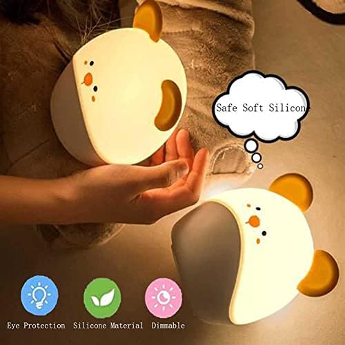 Deiovr LED Bedroom Bedrow Light Light Silicone Mouse Night Light, Night Light for Kids, Presentes de aniversário leves de rato