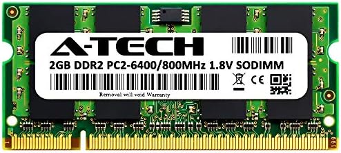 A-Tech 2 GB RAM para Dell Inspiron Mini 10V | DDR2 800MHz SODIMM PC2-6400 Módulo de atualização de memória não ECC de 200