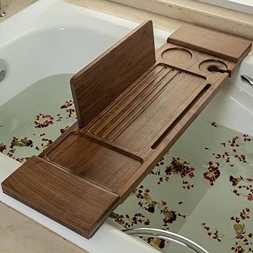 Slsfjlkj Bathtub Bandejas de bandeja de banheira de banheira Bathtub Bathtub Tablet Organizador Home Storage