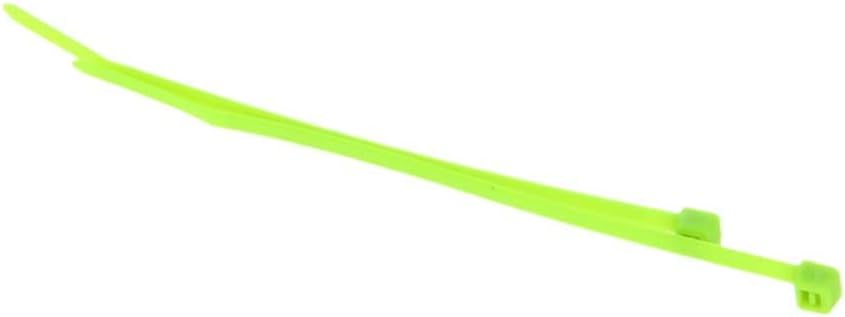 Bettomshin Cable Zip empunham 3,94 polegadas x 0,1 polegadas de bloqueio de nylon de 0,1 polegadas envolve o verde