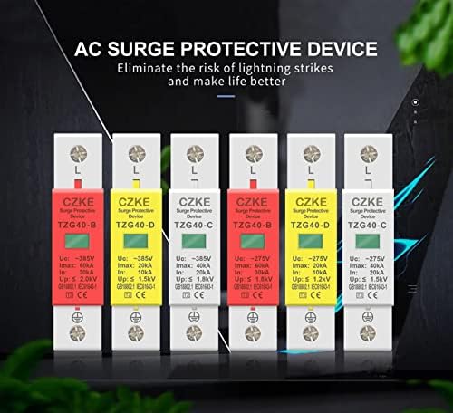 ANZOAT AC SPD 1P 40KA House Surge Protector Protetor Proteção Protetora de baixa tensão Dispositivo 275V 385V