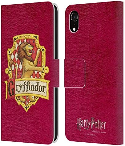 Projeta a capa principal licenciada oficialmente Harry Potter Grifinória Pergaminho Feiticeiro de Caso de Couro