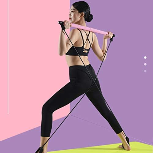 Pilates Fitness Stick Yoga Equipation Home Use a banda de tensão de tração multifuncional de puxar