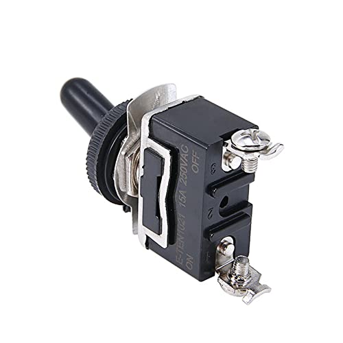 Interruptor durável em miniatura spst 12v pequeno serviço pesado na chave de movimentação de alternância com 1pcs