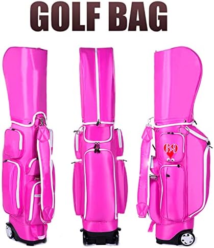 Clube de golfe da mão esquerda feminina Conjunto de golfe completo para mulheres grafite eixo de aço carbono com rodas bolsa