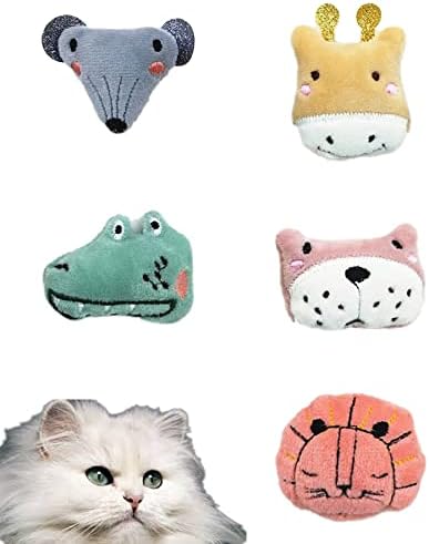 Ko Group Mouse Deer Catnip Banana - Conjunto 5pcs Brinquedos fofos de produtos moles para cachorros de cachorro dentes de cachorro