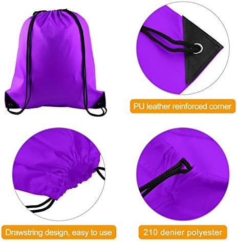 Kuuqa 20 PCs Backpack Backpack Backpack Backpack Sacos de sacos de ginástica esportiva para viagens e armazenamento