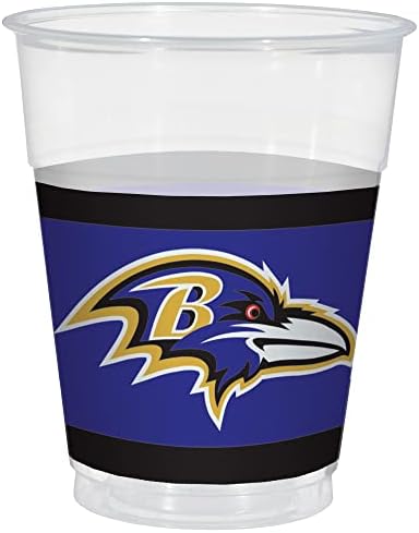 Baltimore Ravens Cups de plástico - 16oz | 25 pcs
