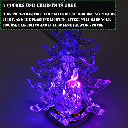 Desk-cor de energia USB, mesa brilhante, led árvore de Natal LED LUZES LUNTAS DE LIGHT GLOWLEON PO