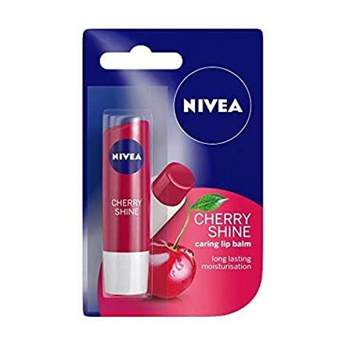 Nivea Cherry Shine Caring Lip Balm - Hidurização duradoura - 4,8g