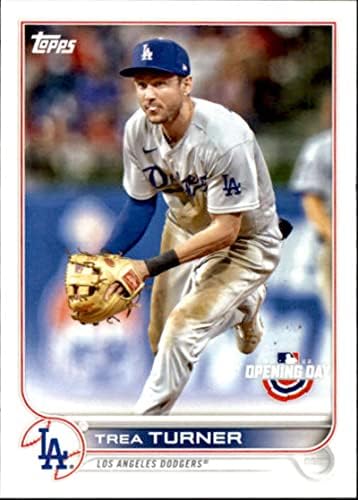2022 Topps Aberting Day 74 Trea Turner Los Angeles Dodgers MLB Baseball Trading Card