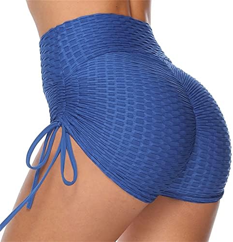 Mulheres de alta cintura de ioga shorts esportes Rouched Butt Lifting Workout Excricionando calças de ioga quentes